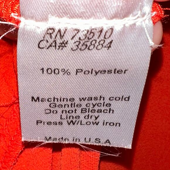 Uncle Frank Red Ruffle Flutter Short Sleeve Mini Dress Size Small - Picture 4 of 11